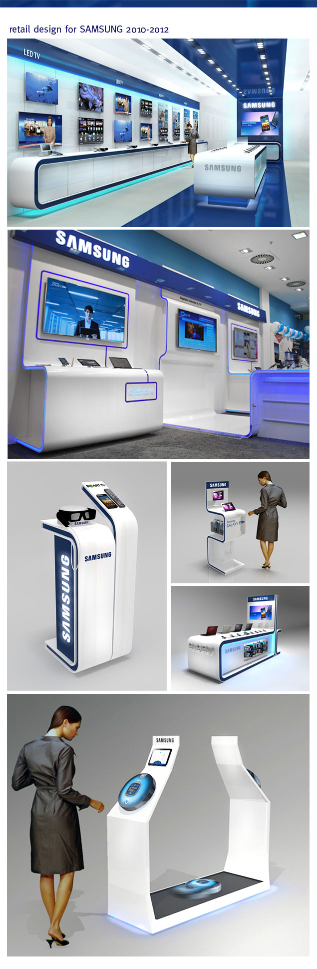Retail design for Samsung by optimat